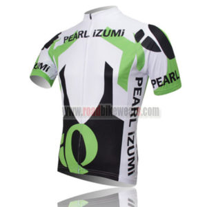 2013 Team PEARL IZUMI Bicycle Jersey White Black Green