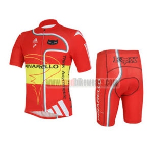 2013 Team PINARELLO Cycling Kit Red Yellow