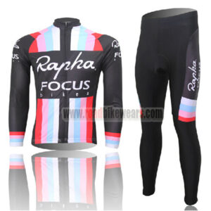 2013 Team Rapha FOCUS Cycling Long Kit Black