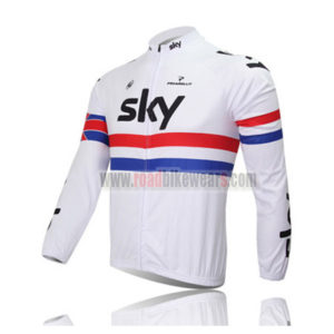 2013 Team SKY Champion Cycle Long Jersey White