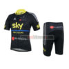2013 Team SKY Pro Cycling Kit Black Yellow