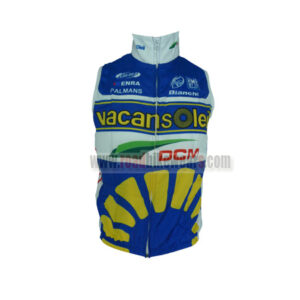 2013 Team Vacansoleil Cycling Vest Sleeveless Waistcoat Rain-proof Windbreak Blue