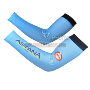 2014 ASTANA Cycling Arm Warmers Blue