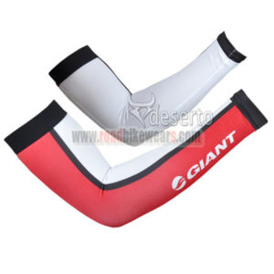 2014 GIANT Bicycle Arm Warmers White Red