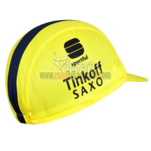 2014 SAXO BANK Bike Hat Yellow Blue