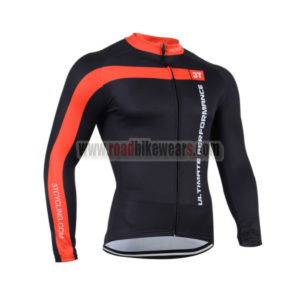 2014 Team 3T Castelli Cycling Long Jersey Black Red