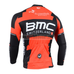 2014 Team BMC Bicycle Long Jersey Red Black