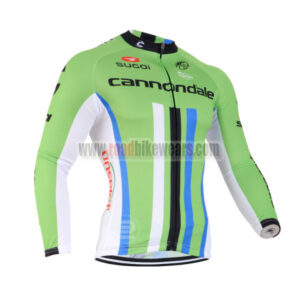2014 Team Cannondale Sojasun Bicycle Long Jersey Green