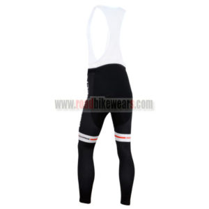 2014 Team Castelli Riding Long Bib Pants Black White