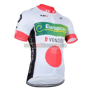2014 Team Europcar Pro Cycling Jersey White Red
