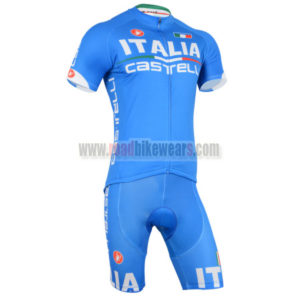 2014 Team ITALIA Castelli Bicycle Kit Blue