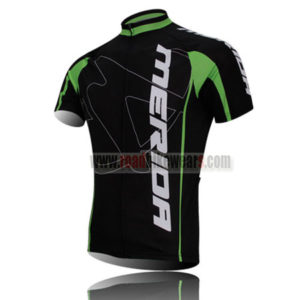 2014 Team MERIDA Bicycle Jersey Black Green