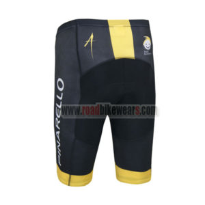 2014 Team PINARELLO Bike Shorts Black Yellow
