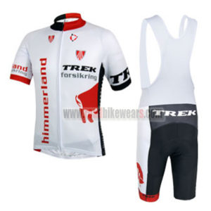 2014 Team TREK Cycling Bib Kit White Red