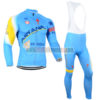 2014 Team air ASTANA Cycling Long Bib Kit Blue