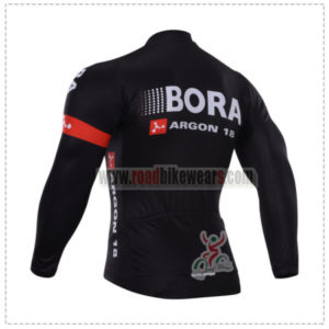 2015 Team BORA ARGON 18 Bicycle Long Jersey Black