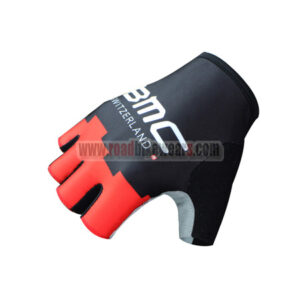 2015 Team BMC Cycling Gloves Black Red