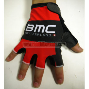 2015 Team BMC Cycling Gloves Mitts Red Black