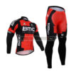 2015 Team BMC Cycling Long Kit Red Black