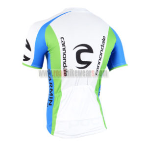 2015 Team GARMIN Cannondale Bicycle Jersey White Green Blue