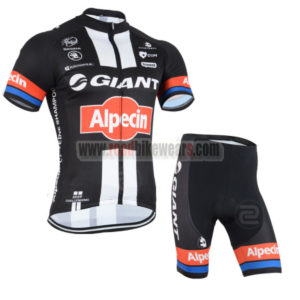 2015 Team GIANT Alpecin Cycling Kit Black Red