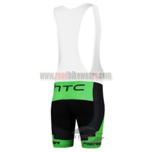 2015 Team HTC MERIDA Riding Bib Shorts Black Green