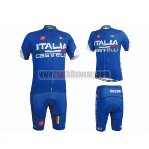 2015 Team ITALIA Castelli Bicycle Kit Blue