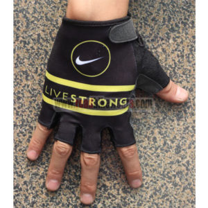 2015 Team LIVESTRONG Cycling Gloves Mitts Black