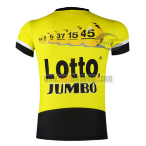 2015 Team LOTTO JUMBO Riding Outdoor Sport Apparel Sweatshirt Round Neck T-shirt Yellow