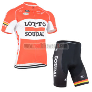 2015 Team LOTTO SOUDAL Cycling Kit Red White