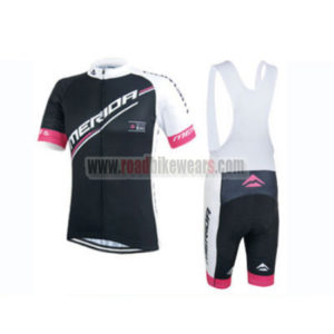 2015 Team MERIDA Cycling Bib Kit Black Pink