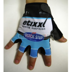 2015 Team QUICK STEP Riding Gloves Mitts Blue White