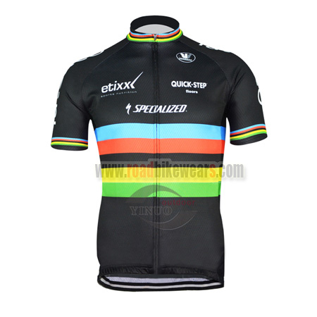 Men's Cycling Jersey Short Sleeve Bicycle Clothing Cycle Jersey Rainbow S-5XL