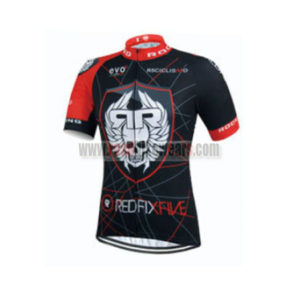 2015 Team ROCK RACING Pro Cycling Jersey Black Red
