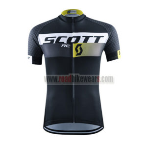 2015 Team SCOTT Cycling Jersey Black Yellow