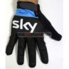 2015 Team SKY Rapha Cycling Long Gloves Full Fingers Black Blue