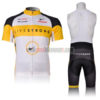 2010 Team LIVESTRONG Cycling Bib Kit White Yellow