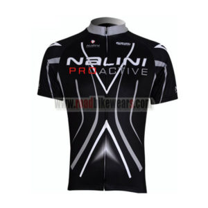 2010 Team Nalini Pro Active Cycling Maillot Jersey Shirt Black