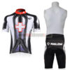 2010 Team Pearl Izumi Cycling Short Bib Kit Black Cross