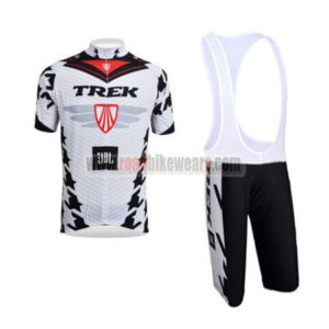 2010 Team TREK Cycling Bib Kit White Black