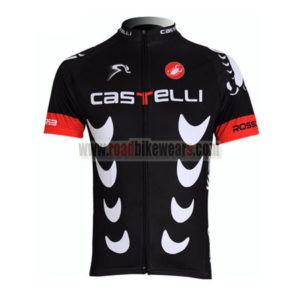 2011 Team Castelli Cycling Maillot Jersey Shirt Black