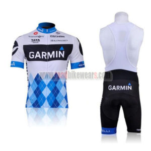 2011 Team GARMIN cervelo Cycling Short Bib Kit White