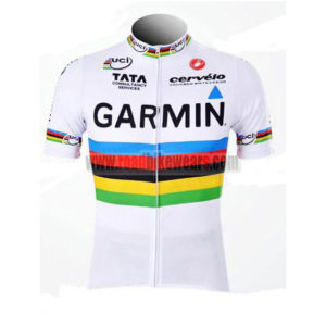 2011 Team GARMIN cervelo UCI Cycling Jersey White