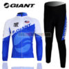 2011 Team GIANT Cycling Long Kit White Blue