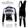 2011 Team KUOTA Cycling Long Bib Kit Black White