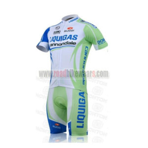 2011 Team LIQUIGAS cannondale Riding Kit White Green Blue