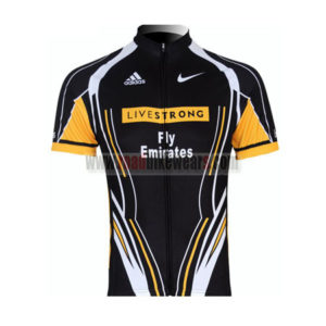 2011 Team LIVESTRONG Cycling Maillot Jersey Shirt Black Yellow