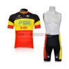 2011 Team LOTTO Cycling Bib Kit Red Yellow