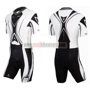 2011 Team Nalini Pro Active Triathlon Cycling Wear Skinsuit Black White