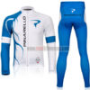 2011 Team PINARELLO Cycling Long Kit White Blue